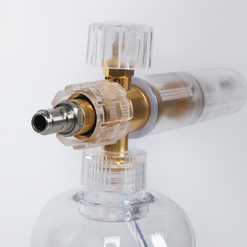 Kommersiell skönhetsbutik biltvätt med hög tryck vattenpistolskumkruka