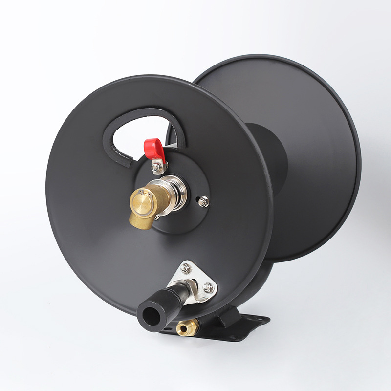 Manuell teleskopisk högtrycksvattenslangrulle