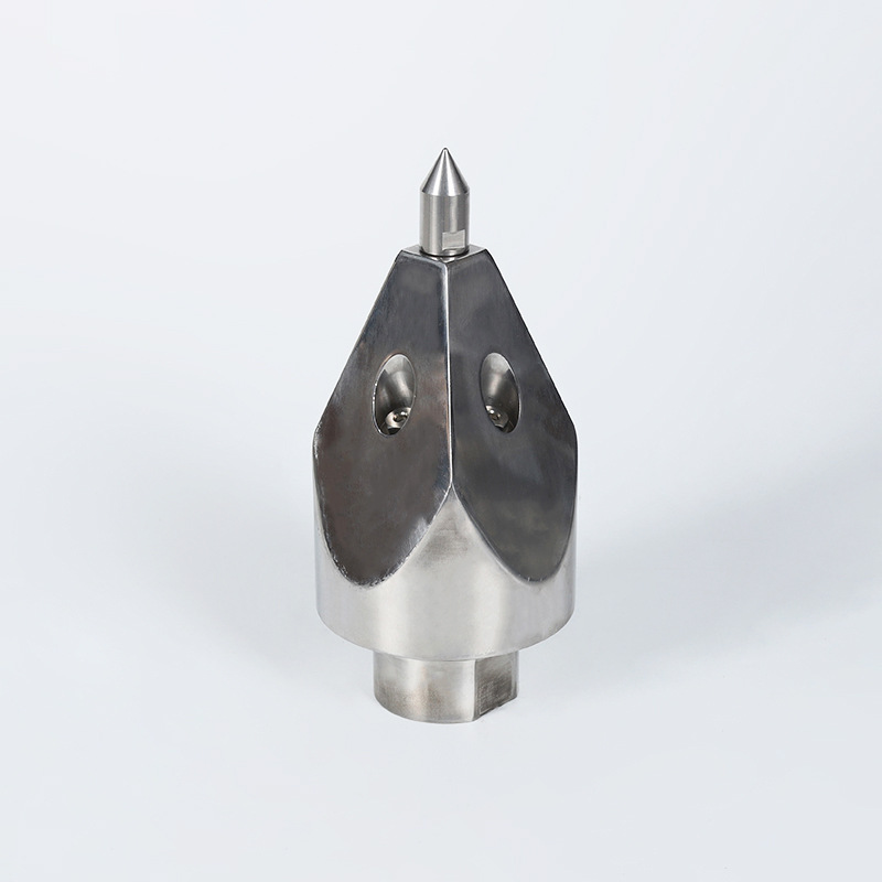 Högtrycksrengöring och avblockerande roterande munstycke