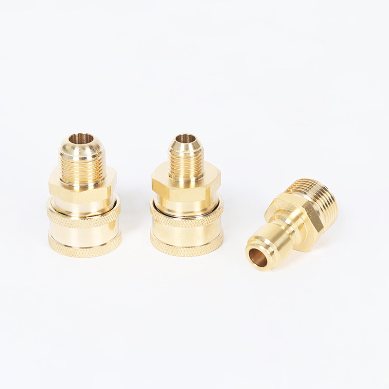 Högtrycksbiltvättmaskin rengöringsmaskin koppar 3/8 snabbplugg