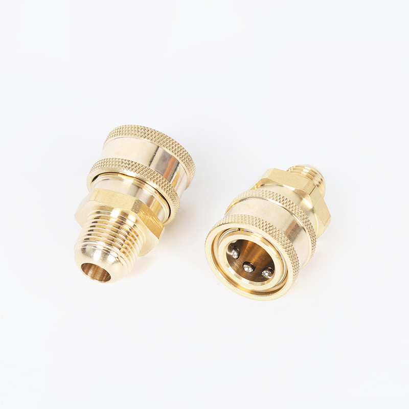 Högtrycksbiltvättmaskin rengöringsmaskin koppar 3/8 snabbplugg