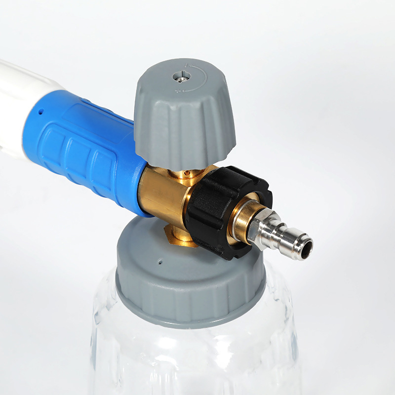 Kommersiellt högt tryck transparent biltvätt pa potten stor munskumkruka