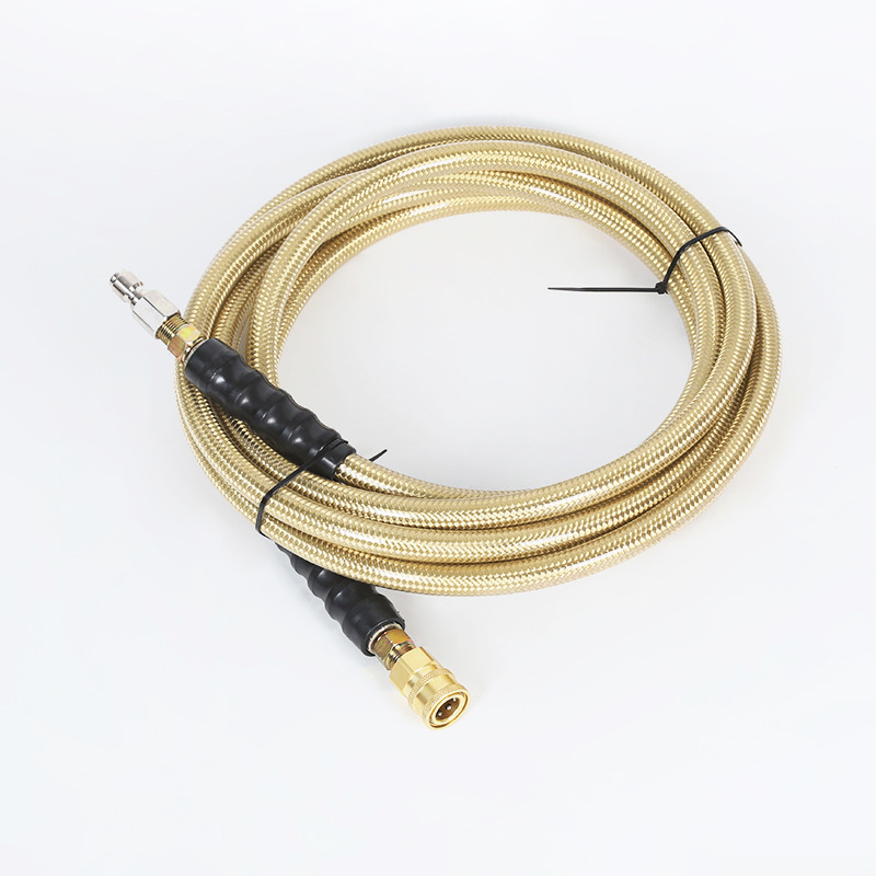 Rostfritt stål metallhybrid flätad högtryckslang