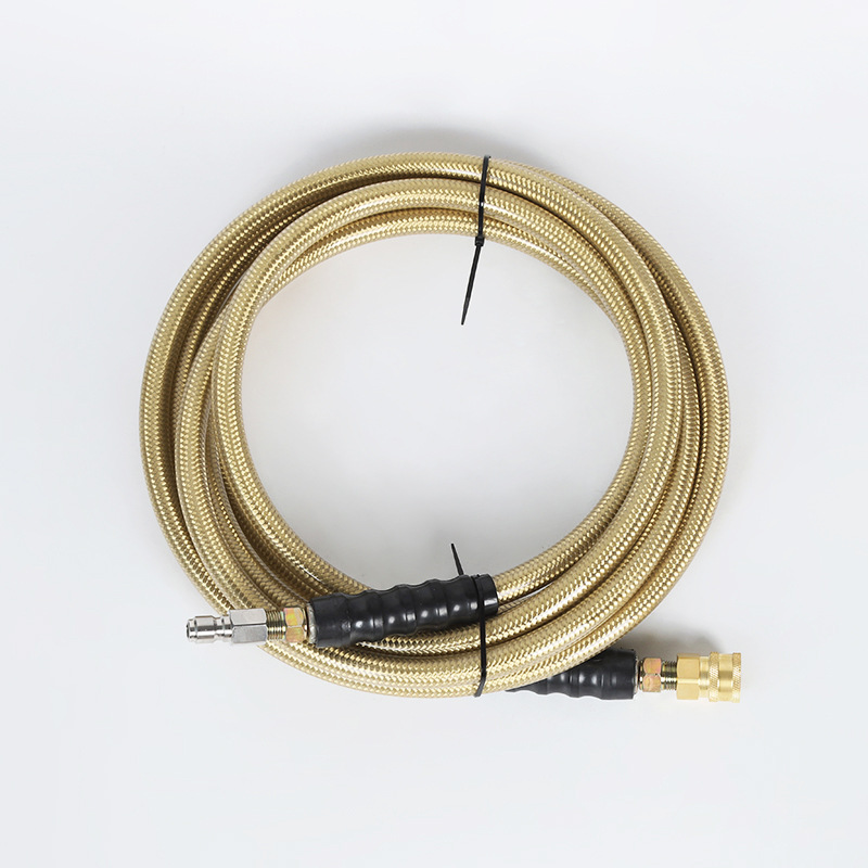 Rostfritt stål metallhybrid flätad högtryckslang