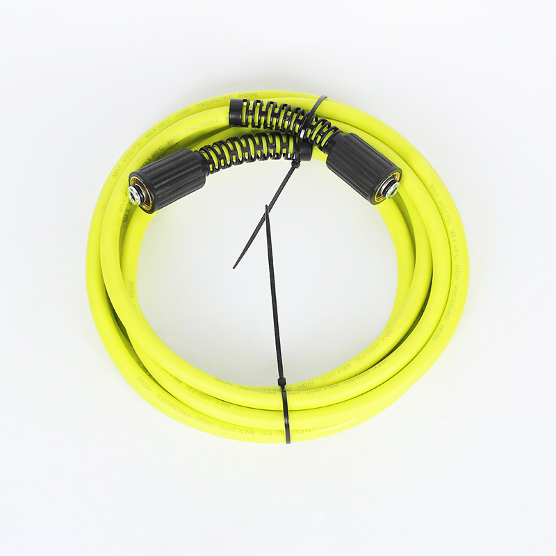 Hushållens högtrycksrengöringsmaskin slitstarka flätad vattenuttag slang