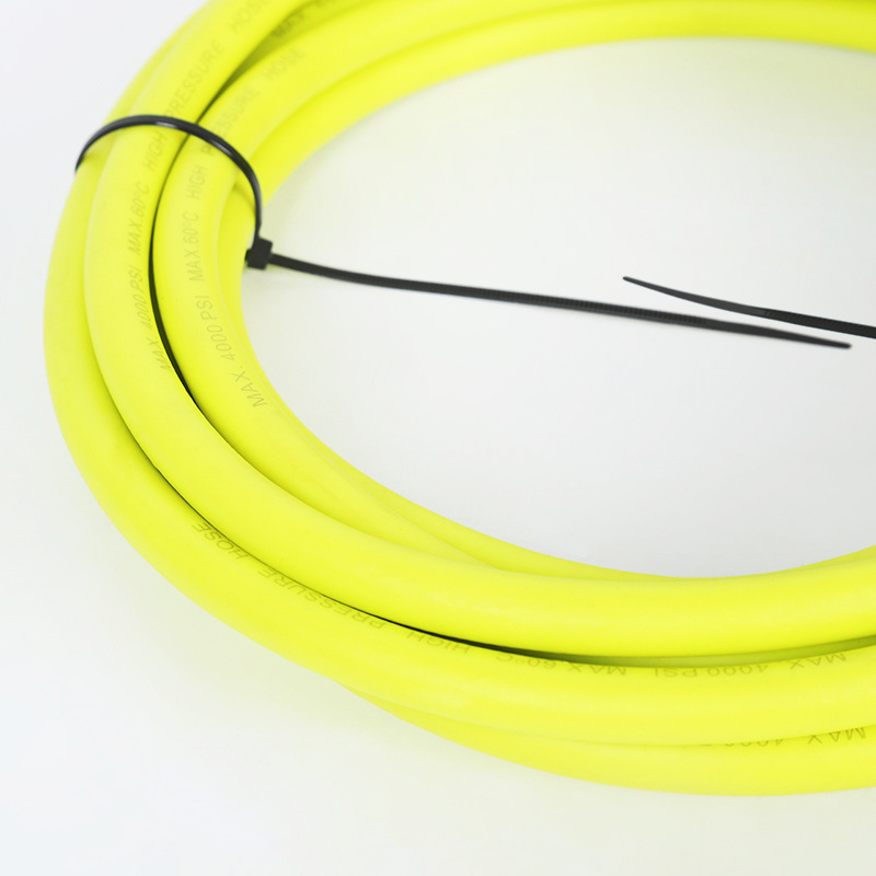 Hushållens högtrycksrengöringsmaskin slitstarka flätad vattenuttag slang