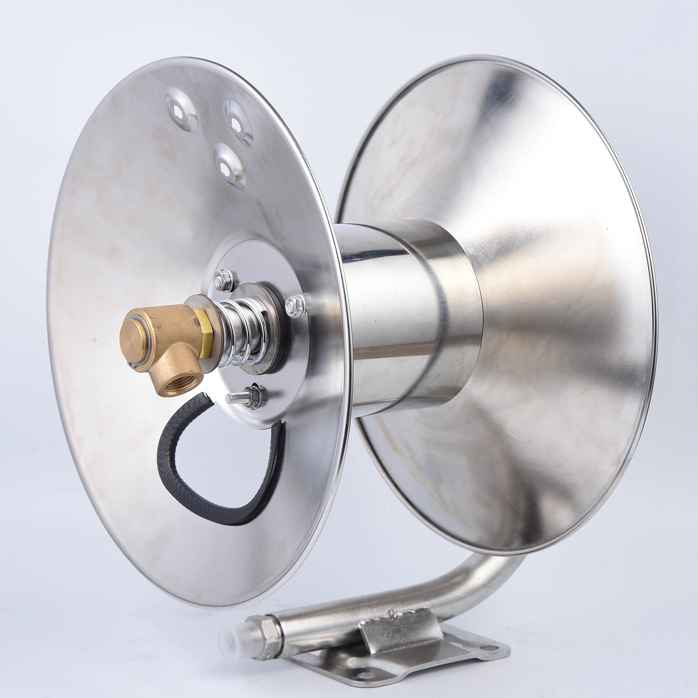 Högtryck rostfritt stål Handvevhalsrulle för biltvätt