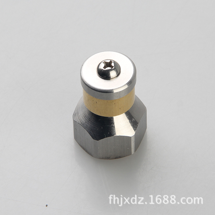 Rostfritt stålrör rengöringsväg kylning damm spray högt tryck munstycke