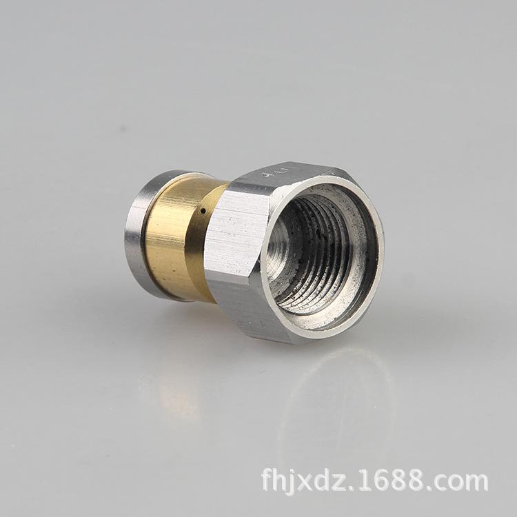 Rostfritt stålrör rengöringsväg kylning damm spray högt tryck munstycke